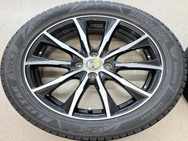 weds(ウェッズ) RIZLEY(ライツレー) MG + BRIDGESTONE(ブリヂストン) BLIZZAK VRX3 205/50R17 93Q XL 2022年製 4本セ