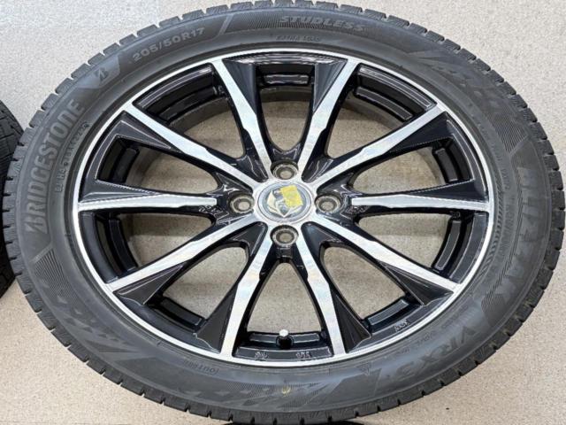 weds(ウェッズ) RIZLEY(ライツレー) MG + BRIDGESTONE(ブリヂストン) BLIZZAK VRX3 205/50R17 93Q XL 2022年製 4本セ