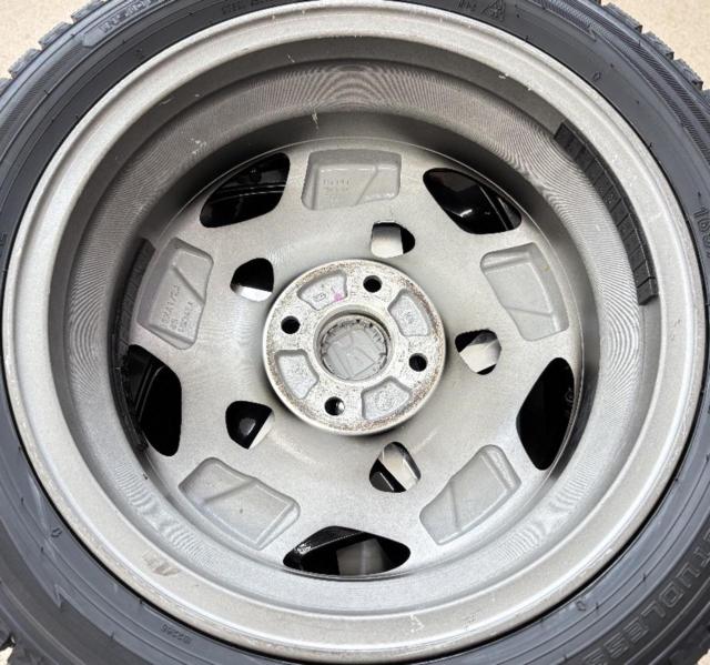 【中古ホイール未使用タイヤ】ホンダ(HONDA) N-WGNカスタム純正 + DUNLOP(ダンロップ) WINTERMAXX02 WM02 165/55R15 75Q 2025年製 4本