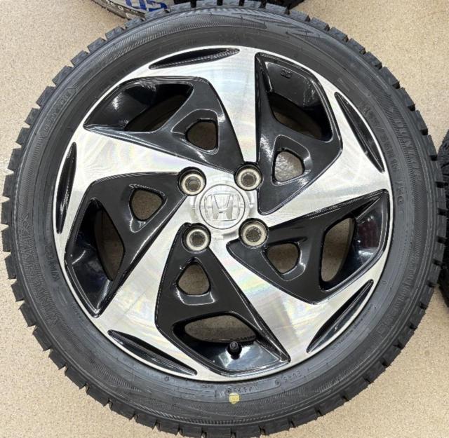 【中古ホイール未使用タイヤ】ホンダ(HONDA) N-WGNカスタム純正 + DUNLOP(ダンロップ) WINTERMAXX02 WM02 165/55R15 75Q 2025年製 4本