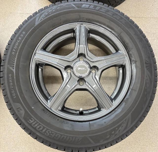 BRIDGESTONE TOPRUN VR5 + BRIDGESTONE BLIZZAK VRX3 185/70R14 88Q 2025年製 4本