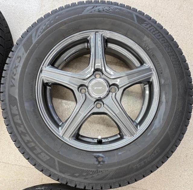 BRIDGESTONE TOPRUN VR5 + BRIDGESTONE BLIZZAK VRX3 185/70R14 88Q 2025年製 4本
