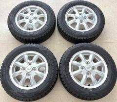 ダイハツ(DAIHATSU) 8スポークホイール + DUNLOP(ダンロップ) WINTERMAXX02 WM02 165/65R13 77Q 2023年製 4本