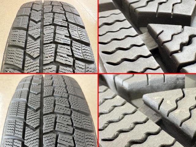 ダイハツ(DAIHATSU) 8スポークホイール + DUNLOP(ダンロップ) WINTERMAXX02 WM02 165/65R13 77Q 2023年製 4本