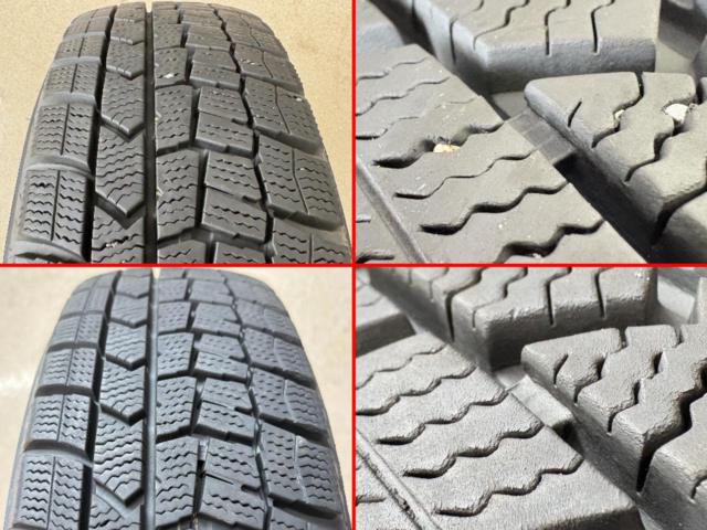 ダイハツ(DAIHATSU) 8スポークホイール + DUNLOP(ダンロップ) WINTERMAXX02 WM02 165/65R13 77Q 2023年製 4本
