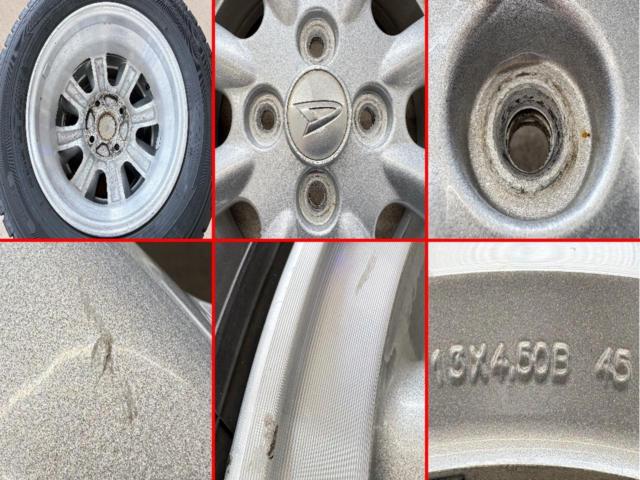 ダイハツ(DAIHATSU) 8スポークホイール + DUNLOP(ダンロップ) WINTERMAXX02 WM02 165/65R13 77Q 2023年製 4本