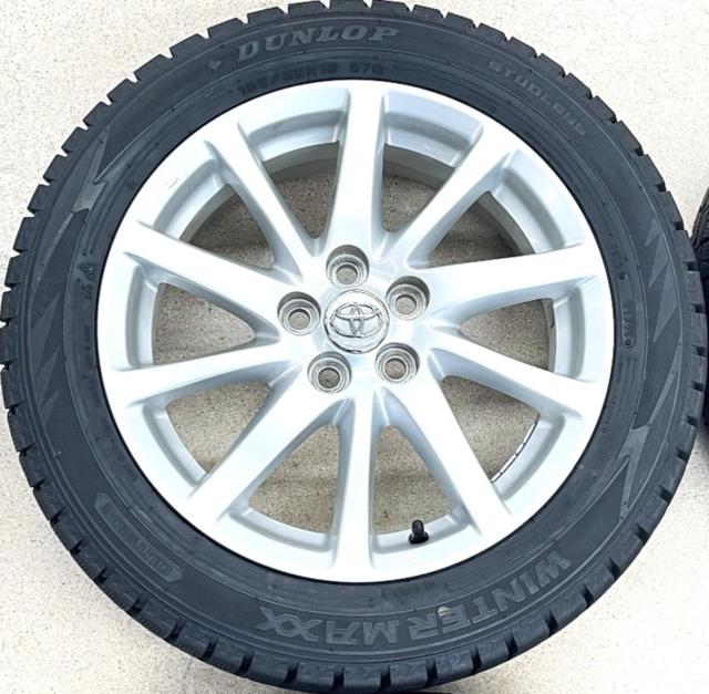 トヨタ(TOYOTA) 260系アリオン純正 + DUNLOP(ダンロップ) WINTERMAXX02 WM02 195/55R16 87Q 2025年製 4本