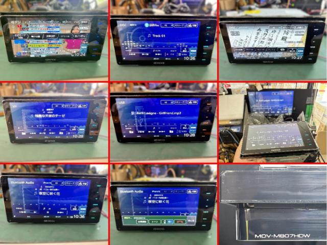 【KENWOOD】MDV-M807HDW TV/CD/DVD/SD/USB/Bluetooth&ハンズフリー/HDMI出力 地図データ:2019年02版