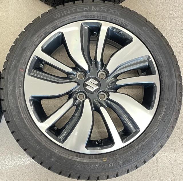 【中古ホイール未使用タイヤ】 スズキ ZC83S スイフトRS純正 + DUNLOP(ダンロップ) WINTERMAXX02 WM02 185/55R16 83S 2024年製 4本