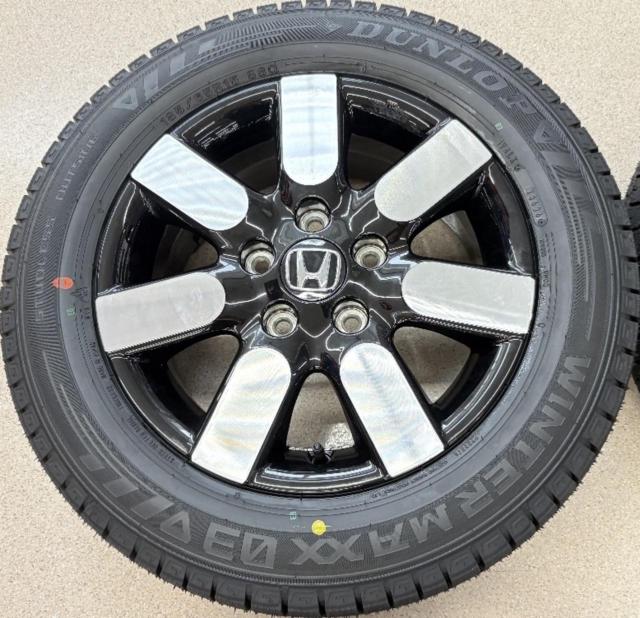【中古ホイール未使用タイヤ】 ホンダ フリード AIR EX純正 + DUNLOP(ダンロップ) WINTERMAXX03 WM03 185/65R15 88Q 2026年製 4本