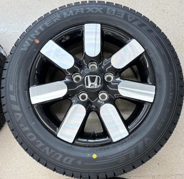【中古ホイール未使用タイヤ】 ホンダ フリード AIR EX純正 + DUNLOP(ダンロップ) WINTERMAXX03 WM03 185/65R15 88Q 2026年製 4本