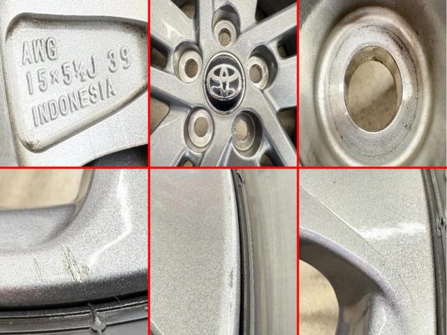 トヨタ(TOYOTA) 170系シエンタ純正 + BRIDGESTONE(ブリヂストン) BLIZZAK VRX3 185/60R15 84Q 2024年製 4本