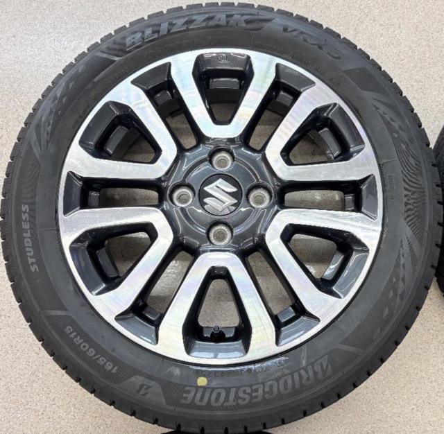 スズキ(SUZUKI) MR31/MR41S ハスラーJスタイルII純正 + BRIDGESTONE(ブリヂストン) BLIZZAK VRX3 165/60R15 77Q 2025年製 4本