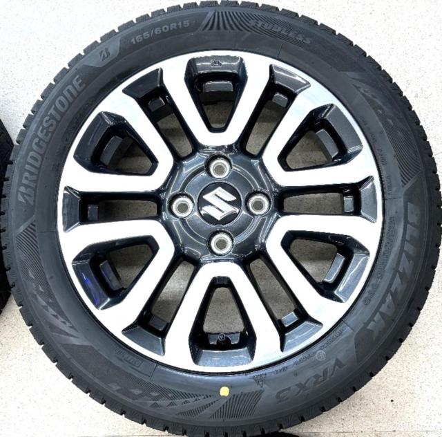 スズキ(SUZUKI) MR31/MR41S ハスラーJスタイルII純正 + BRIDGESTONE(ブリヂストン) BLIZZAK VRX3 165/60R15 77Q 2025年製 4本