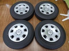 トヨタ 200系ハイエース純正スチール+DUNLOP SP175N 107/105S LT