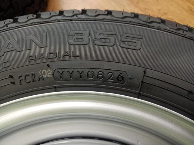 ダイハツ ハイゼット純正スチール  + YOKOHAMA SUPER VAN 355 80/78 N LT