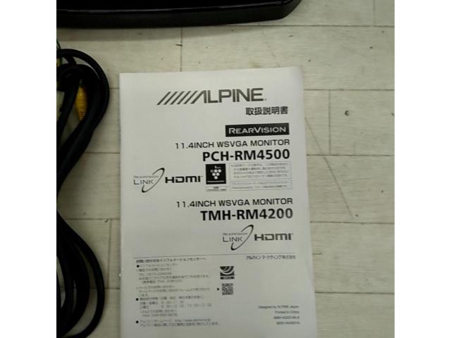 ALPINE PCH-RM4500 11.4インチ フリップダウンモニター + KTX-Y1004BK 20系アルファード/ヴェルファイア用取付ステー