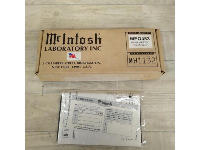 ★当時物★超希少品★ Mcintosh/マッキントッシュ MEQ453 パラメトリックイコライザー