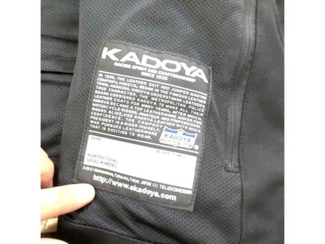 【ライダース/サイズLL】KADOYA(カドヤ) THOMPSON ジャケット