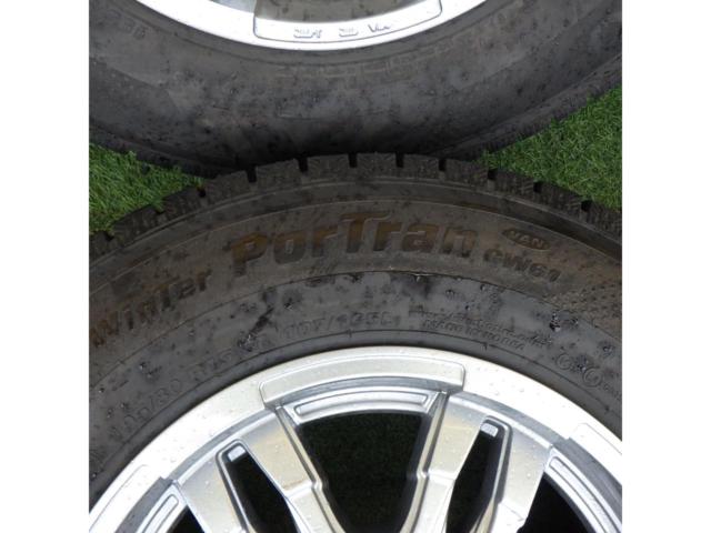 【スタッドレス】HOTSTUFF BISON ツイン6本スポーク + KUMHO winterPorTtan CW61