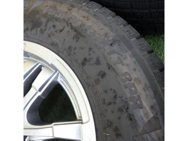【スタッドレス】HOTSTUFF BISON ツイン6本スポーク + KUMHO winterPorTtan CW61