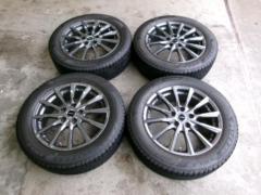 【平座ナット専用】BRIDGESTONE BALMINUM AR12 + BRIDGESTONE BLIZZAK VRX3 195/60-17 4本セット Z09307