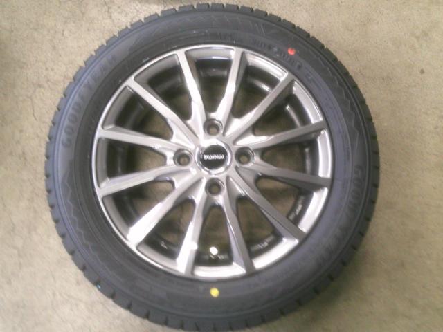 BRIDGESTONE BALMINUM AR12 + GOODYEAR 〔ICE NAVI 8〕 155/65-14 未使用 4本セット
