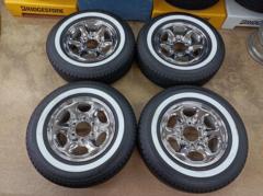 日産純正 D21系 テラノ純正 スチールホイール + YOKOHAMA RADIAL 360 97S ※ホワイトリボンタイヤ!! 貨物タイヤではありません。