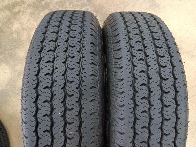 日産純正 D21系 テラノ純正 スチールホイール + YOKOHAMA RADIAL 360 97S ※ホワイトリボンタイヤ!! 貨物タイヤではありません。