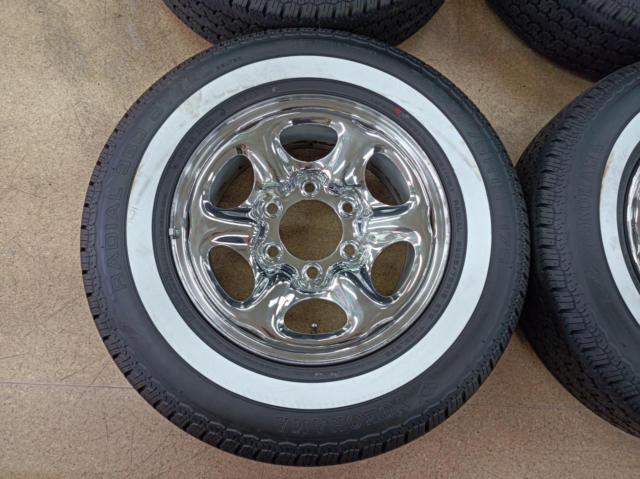 日産純正 D21系 テラノ純正 スチールホイール + YOKOHAMA RADIAL 360 97S ※ホワイトリボンタイヤ!! 貨物タイヤではありません。