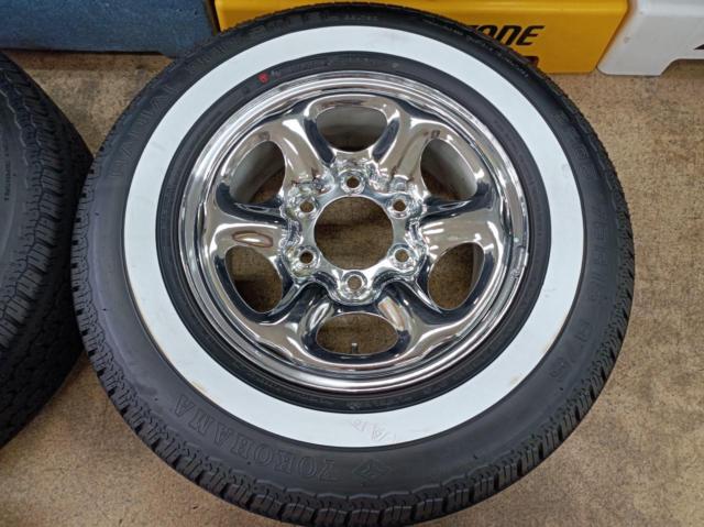 日産純正 D21系 テラノ純正 スチールホイール + YOKOHAMA RADIAL 360 97S ※ホワイトリボンタイヤ!! 貨物タイヤではありません。