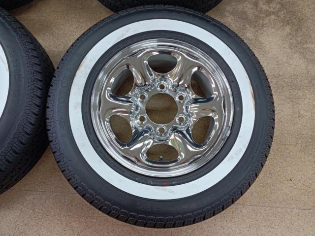 日産純正 D21系 テラノ純正 スチールホイール + YOKOHAMA RADIAL 360 97S ※ホワイトリボンタイヤ!! 貨物タイヤではありません。