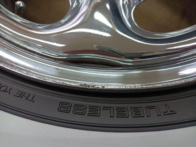 日産純正 D21系 テラノ純正 スチールホイール + YOKOHAMA RADIAL 360 97S ※ホワイトリボンタイヤ!! 貨物タイヤではありません。