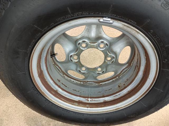 日産純正 D21系 テラノ純正 スチールホイール + YOKOHAMA RADIAL 360 97S ※ホワイトリボンタイヤ!! 貨物タイヤではありません。
