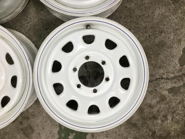 メーカー不明 ホワイトスチールホイール