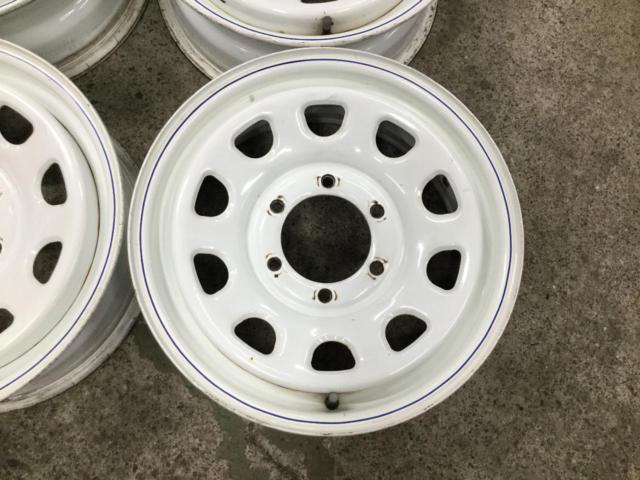 メーカー不明 ホワイトスチールホイール