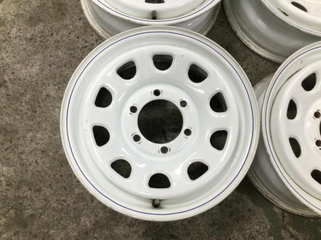 メーカー不明 ホワイトスチールホイール