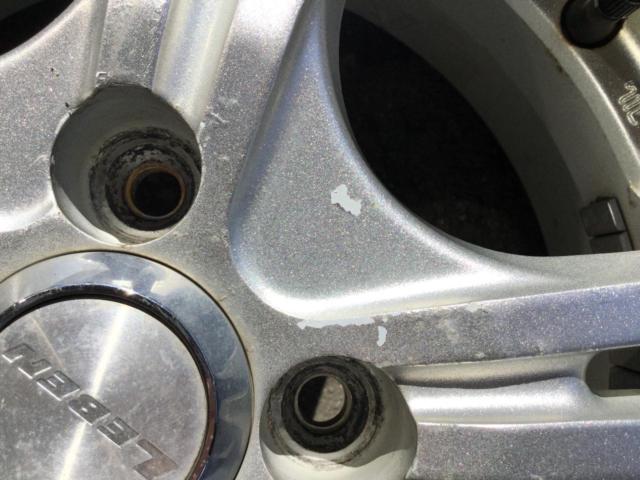 【AUTOBACS SEVEN】LEBENシルバー5本スポークホイール+【BRIDGESTONE】BLIZZAK VRX3