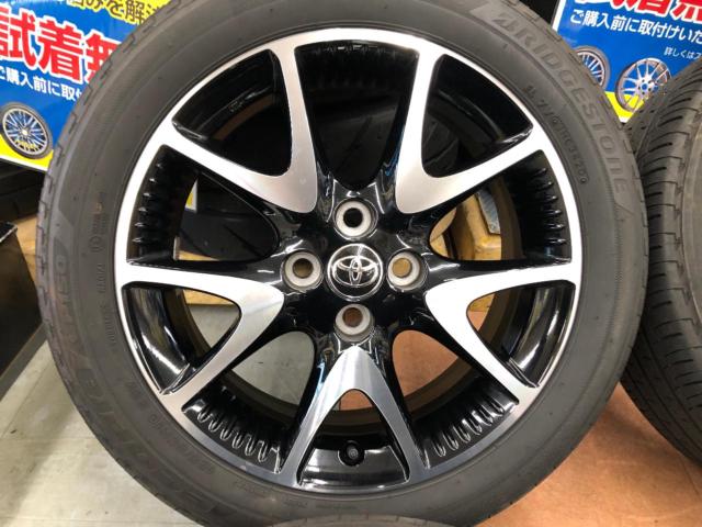 【トヨタ純正】ヤリス 純正オプション切削光輝ホイール +BRIDGESTONE ECOPIa EP150