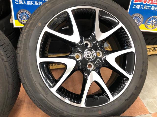 【トヨタ純正】ヤリス 純正オプション切削光輝ホイール +BRIDGESTONE ECOPIa EP150