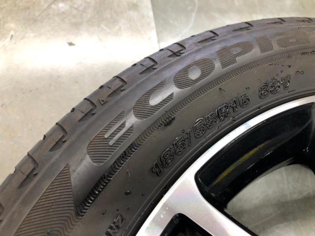 【トヨタ純正】ヤリス 純正オプション切削光輝ホイール +BRIDGESTONE ECOPIa EP150