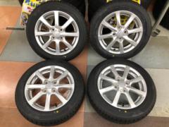 【ダイハツ純正】 L375S タント カスタム純正ホイール + 【BRIDGESTONE】NEWNO