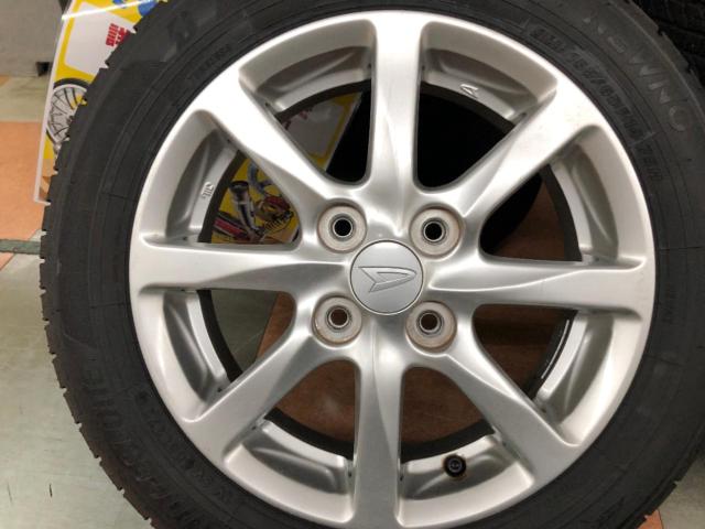 【ダイハツ純正】 L375S タント カスタム純正ホイール + 【BRIDGESTONE】NEWNO