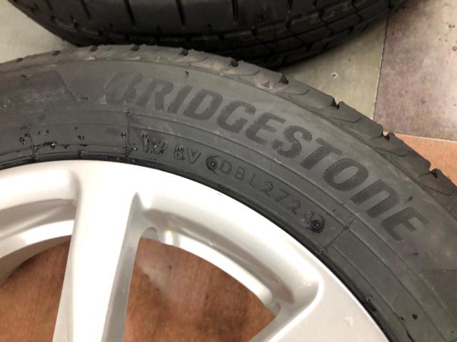 【ダイハツ純正】 L375S タント カスタム純正ホイール + 【BRIDGESTONE】NEWNO