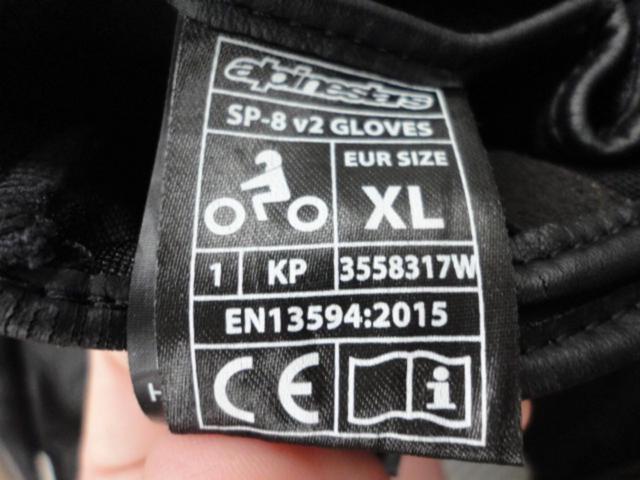 Alpinestars SP-8 V レーシンググローブ サイズ:EUR XL