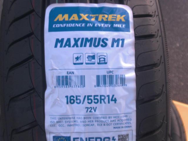 【2本】MAXTREK MAXIMUS M1 165/55R14 72V
