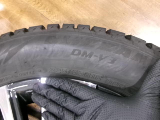 コンテナA スバル純正 レイバック(D-)純正ホイール  + BRIDGESTONE(ブリヂストン) BLIZZAK DM-V3