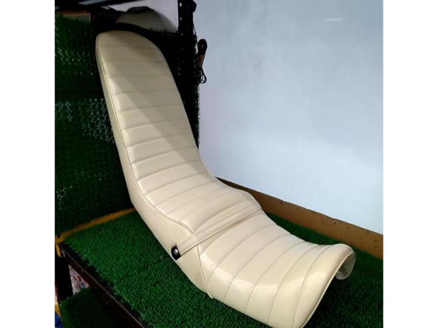 【メーカー不明】レザー三段シート XJR400 4HM 45cm 