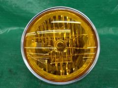 メーカー不明 イエローレンズマルチリフレクターヘッドライト 180mm
