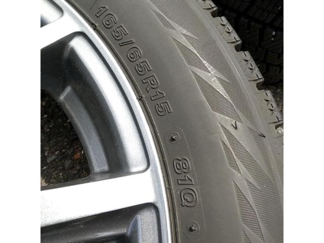 【BRIDGESTONE】BALMINUM  アルミホイール+【BRIDGESTONE】BLIZZAK VRA2 4本セット 165/65R15